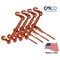 Mytee Products Ratchet Load Binder Columbus McKinnon 5/16 - 3/8 in 7,100 Lbs G70-80 US, 4PK CBRS-CM48360x4 - alternate 5