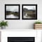 Homeroots Set Of Two Winter Landscape Black Framed Print Wall Art, 2PK 407261 - alternate 4