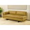 Homeroots 74" Mustard Top Grain Leather Sofa With Black Legs 491347 - alternate 5