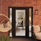 Vdomdoors Front Exterior Prehung Metal-Plastic Door Clear Glass / MANUX 8666 Matte Black / Office Commercial MANUX8666EXD-BLK-W12+36+12xH80-RH-I - alternate 4
