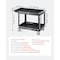 Vevor Utility Service Cart 3 Shelf 550LBS 360 Deg Swivel Wheels (2 with Brakes) UD253-3 - alternate 7
