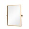 Homeroots 31" Gold Metal Framed Full Length Hanging Mirror 564453 - alternate 6