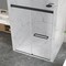 Anzzi 76 in. x 44-48 in. Frameless Sliding Shower Door in Matte Black , 3/8in 10mm Tempered Clear Glass SD-AZ21-01MB - alternate 9