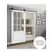 Sartodoors Sturdy Barn Door, Felicia 3599 White Silk with Clear Glass, 6.6FT Rail Hangers Heavy Hardware Set FELICIA3599BD-B-BEM-18 - alternate 7