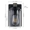 Jonathan Y Bungalow 4.5" 1-Light Iron/Seeded Glass Rustic Farmhouse LED Vanity Light, Black/Gray Oak Wood Finish JYL7507B - alternate 11