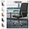 Leisuremod Evander Office Chair in Upholstered Leather and Iron Frame with Swivel and Tilt, Black EO20BLL - alternate 7