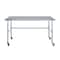 Amgood 24in D x 72in L Stainless Steel Open Base Table, 3in Casters AMG WT-2472-RCB-WHEELS-Z - alternate 7