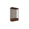 Ghent 76''H x 48''W x 20''D Edge Display Case 12'' Base w/ Chocolate Back & Dark Bronze Frame 94LFCO-BZ-WNH - alternate 1