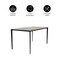 Leisuremod Avo Modern Dining Table - Black Aluminum Base with Sintered Stone Top ATBL-62DGR-S - alternate 7