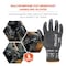 Ergodyne Nitrile Coated Cut-Resistant Gloves, Cut Level A7 , Nitrile , Sandy Nitrile , S 1 PR 7073 - alternate 8