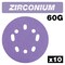 Trend Tool Technology Zirconium 5 Inch Random Orbit 60 Grit Sanding Discs, Pack of 10, AB/125/60Z, 10PK U*AB/125/60Z - alternate 1