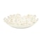 Homeroots 7in White And Gold Cast Iron Flower Round Trinket Tray 634795 - alternate 1