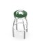 Holland Bar Stool Co 30" Chrome Michigan State Swivel Bar Stool, Accent Ring L8C3C30MichSt - alternate 1