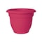 Bloem Self-Watering Planter, 1/2 gal Capacity, 6 in Dia x 6 1/2 in H, Resin, Clay Texture, Amaranth AP0613 - alternate 5