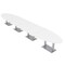 Skutchi Designs Oval Conference Table With Power, 48 in W, 264 in L, White HAR-OVL-48X264-DOU-W960-NA - alternate 1