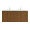 James Martin Vanities Laurent 60" Double Vanity, Honey Oak w/ 3 CM Ethereal Noctis Silestone Top 545-V60D-HNO-3ENC - alternate 7