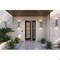 Doornmore G10402, 51.5" x 98" ( 36" Door + 12" Side) Left Hand, Mahogany SDL 4 Lite Exterior Door G10402-SW-3696-G104-SL_1-1_LI - alternate 1