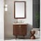James Martin Vanities Amberly 30" Single Vanity, Mid-Century Walnut, w/ 3 CM Tajnar Eclos Top 670-V30-WLT-3TJR - alternate 9