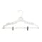 Nahanco 17in Clear Heavy Weight Plastic Suit Hanger w/ Metal Clips, 100PK 500RC - alternate 1