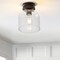Jonathan Y Domenic 7.75" Metal/Glass LED Flush Mount, Oil Rubbed Bronze JYL7442A - alternate 8