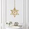 Jonathan Y Stella 12" Moravian Star Metal/Clear Glass LED Pendant, Gold Leaf/Clear JYL9072B - alternate 8