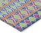 Homeroots 3' X 5' Blush Blue And Lime Green Quatrefoil Washable Indoor Outdoor Area Rug 583204 - alternate 9