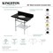 Kingston Brass 36-Inch Black Granite Console Sink with Brass Legs and Shelf, 8-Inch, 3-Hole KVPK3630KBB7 - alternate 2
