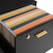 Lavish Home 2 Drawer Wood File Cabinet Filing Cabinet with Lock Rolling File Cabinet for Under Desk Storage 80-FC-4-BLK - alternate 13