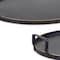 Homeroots Set Of Two Black and Gold Round Metal Serving Tray With Handles 516314 - alternate 5