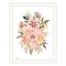 Homeroots Peachy Petals White Framed Print Wall Art 529877 - alternate 3