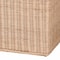 Bali & Pari Damita Scalloped Natural Rattan Storage Bench 259-14270-ZORO - alternate 9
