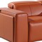 Homeroots 170" Camel Top Grain Leather Reclining Metal USB Sofa 720421 - alternate 10