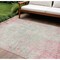 Homeroots 9' X 12' Pink And Ivory Abstract Washable Indoor Outdoor Area Rug 612350 - alternate 1