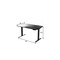 Homeroots 60" Adjustable Black Stainless Steel Standing Desk 397728 - alternate 4