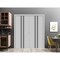 Sartodoors Sliding Closet Double Bi-fold Doors, Planum 0011 Matte Grey and Aluminum Strips, Sturdy Tracks Mold PLANUM0011DBF-GRE-96 x 96 (4* 24x96) - alternate 5