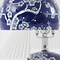 Jonathan Y Shishen 19.5" Cottage Classic Chinoiserie Ceramic Orb LED Table Lamp with Pleated Shade, Navy/White JYL5056C - alternate 9