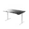 Homeroots 48" Adjustable Black and White Stainless Steel Computer Desk 397737 - alternate 6