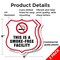 Signmission No Smoking Shield Label Set This Is A Sm, 6 inch X 6 inch, Plastic Sign, 2PK SHI-P-2PACK-6-399 - alternate 6