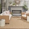 Homeroots 8' X 10' Natural And Beige Geometric Indoor Outdoor Area Rug 556330 - alternate 9