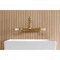Kingston Brass Double-Handle Wall Mount Bathroom Faucet, Brushed Brass KS7257PL - alternate 6
