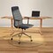 Fab Glass And Mirror Glass Office Chair Mat | 36in Flat Polished Edge Heavy Duty Glass Mat for Hard Floors CM36RDF-CL - alternate 7