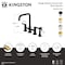 Kingston Brass Bridge Kitchen Faucet with Brass Sprayer, Polished Nickel KS8286CTLBS - alternate 6