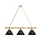 Holland Bar Stool Co Louisville 3 Shade Billiard Light, Brass Fixture BL3BRLville - alternate 1