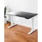 Homeroots 48" Adjustable Black and White Stainless Steel Standing Desk 397727 - alternate 5