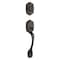 Kwikset Handleset, 3 Grade, Brass, Venetian Bronze, 2-3/8 x 2-3/4 in Backset, KW1 Keyway, 1-3/4 in Thick Door 96870-100 - alternate 1