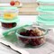 Martha Stewart 12 Piece Glass Storage Container Set with Plastic Lids in Mint 120088.12R - alternate 5