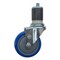 Service Caster 4'' SS Blue Poly Wheel Swivel 1-5/8'' Expanding Stem Caster SCC-SSEX20S414-PPUB-BLUE-158 - alternate 1