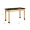Diversified Spaces Plain Apron Table, Oak, Wood Frame, 48 in W, Black P716LBBK30E - alternate 8