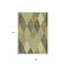 Homeroots 3' X 5' Olive Green Gray And Ivory Argyle Washable Indoor Outdoor Area Rug 613711 - alternate 9