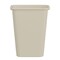Regal Altair 10 Gallon Rectangular Beige Plastic Wastebasket, Heavy-Duty Commercial Trash Can ZR-TC-200-41QTBG - alternate 6